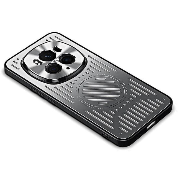 For Honor Magic6 Pro 5G Heat Dissipation Phone Case TPU+Aluminum Alloy Magnetic Back Cover