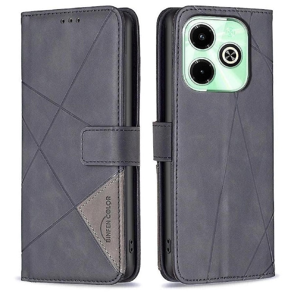 BINFEN COLOR BF05 Leather Case For Transsion Infinix Hot 40/Hot 40 Pro, Stand Wallet Cover