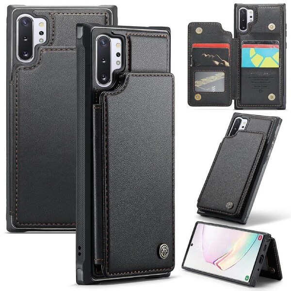 CASEME C22 Series for Samsung Galaxy Note 10 Plus 4G Case RFID Blocking Card Holder Kickstand Cover