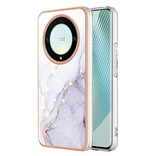Marble Pattern Phone Case For Honor Magic 5 Lite 5g /x9a 5g /x40 5g , Electroplating Soft Tpu Imd Cover