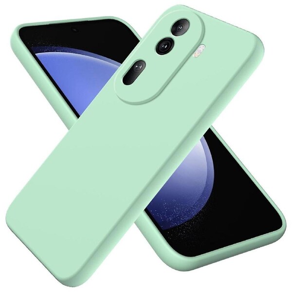 For Oppo Reno11 Pro 5G (Global) Case Liquid Silicone Phone Cover with Anti-Scratch Fiber Lining