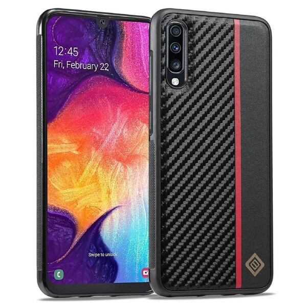 Carbon Fiber Splicing Leather + Tpu + Eva Phone Case For Samsung Galaxy A50/a50s/a30s