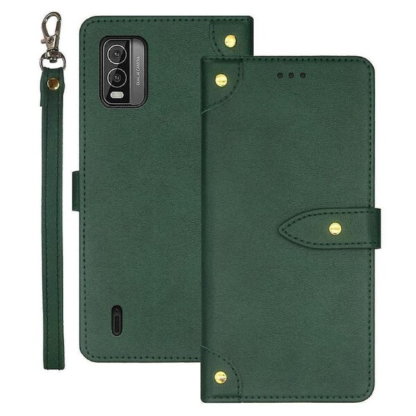 Idewei For Nokia C210 Phone Case Card Holders Flip Leather Cover