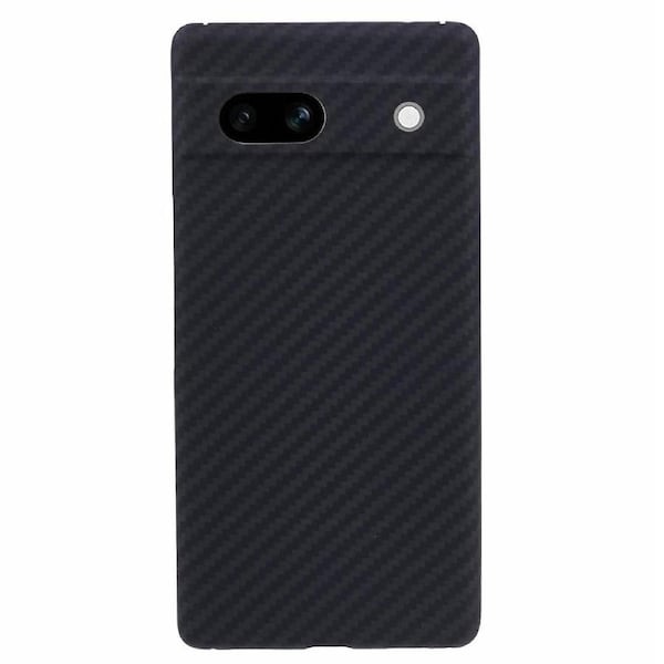 Aramid Fiber Phone Case For Google Pixel 7a, 1500d Coarse Texture Carbon Fiber Back Precise Cutout Shell