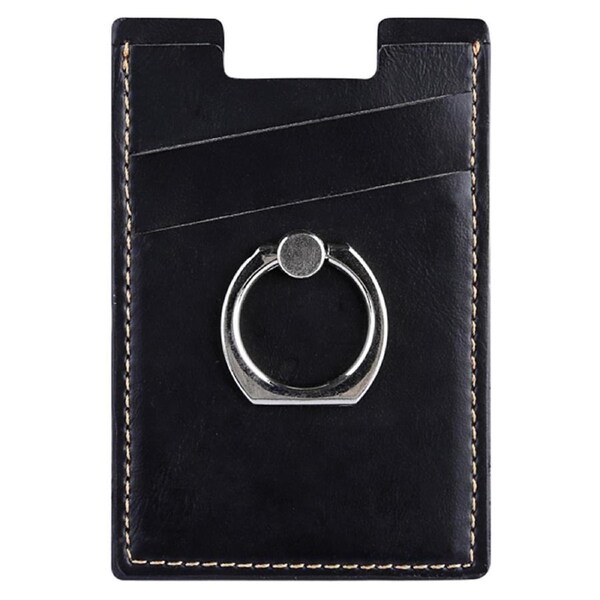 Ring Kickstand 3 Cards Case Adhesive Phone Card Holder Support Magnetic Car Mount