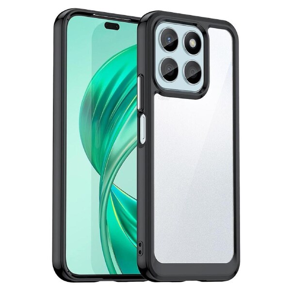 For Honor X8b 4G Phone Case TPU Frame Clear Acrylic Bump Proof Back Cover