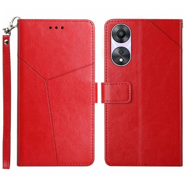 For Oppo A18 4g/a38 4g Case Imprinted Leather Stand Wallet Phone Cover