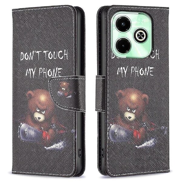 For Transsion Infinix Hot 40/Hot 40 Pro Leather Phone Case Protective Wallet Cover Pattern Printed