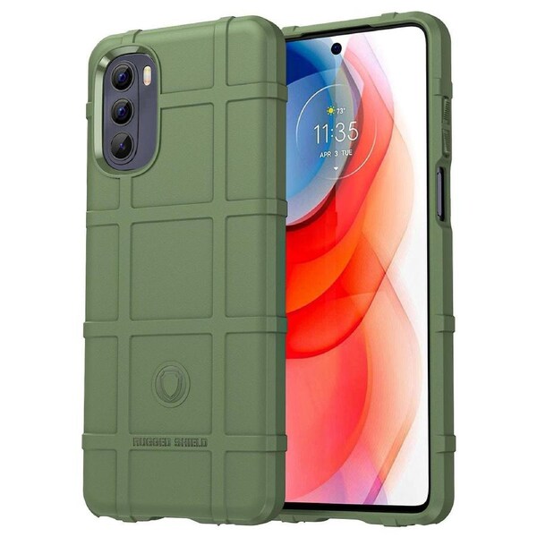 For Motorola Moto G Stylus 2022 Thickened Tpu Phone Case Rugged Square Grid Design Anti-fall Cover