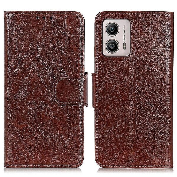 For Motorola Moto G53 5g / G13 4g / G23 4g Nappa Texture Phone Wallet Case Split Leather Anti-drop Stand Phone Cover