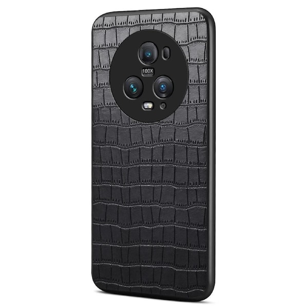 For Honor Magic5 Pro Case Leather Alligator Texture Protective Back Cover