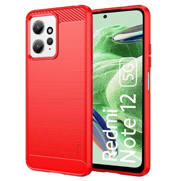 Mofi Jk Tpu Series-1 For Xiaomi Redmi Note 12 4g Tpu Phone Case Carbon Fiber Brushed Protective Cover