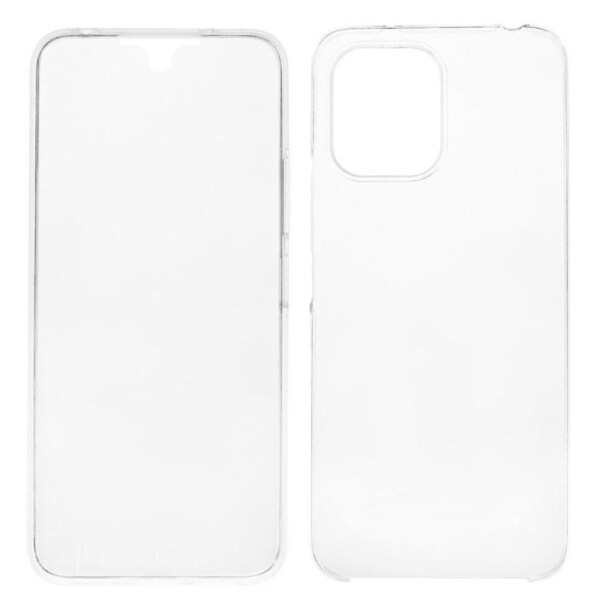 For Xiaomi Redmi 12 4G Clear Case TPU + Acrylic Cover with PET Screen Protector