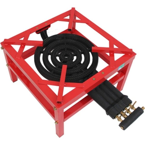 Auscrown Quad Ring LPG Heavy Duty Cast Iron Stock Pot Burner