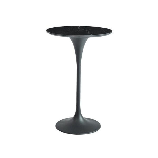 FurnitureOkay Vegas Sintered Stone Outdoor Bar Table (70cm Round)