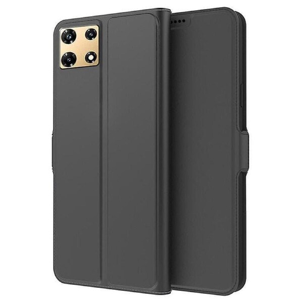 For Transsion Infinix Note 30 Pro 4G Cell Phone Case Card Slot Magnetic Folio PU Leather Cover