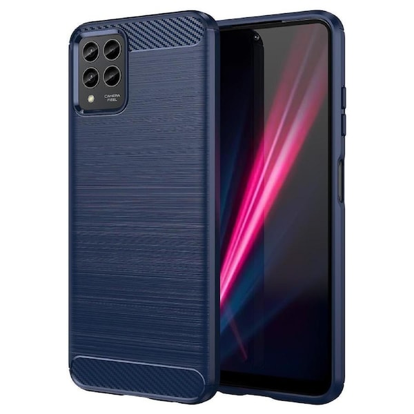 For T-mobile T Phone Pro 5g Case Carbon Fiber Texture Tpu Smartphone Shell Cover