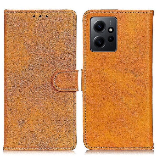 For Xiaomi Redmi Note 12 4g Phone Case Wallet Stand Pu Leather Cowhide Texture Phone Cover