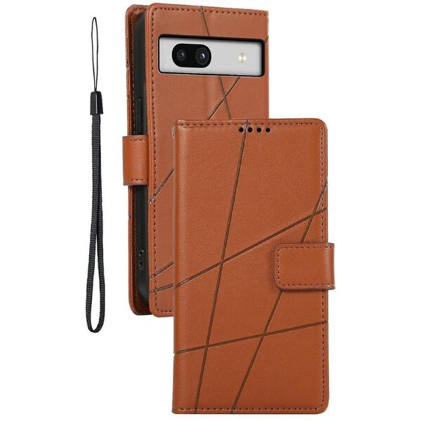 For Google Pixel 7a Cover Phone Leather Anti-drop Case With Wallet Stand