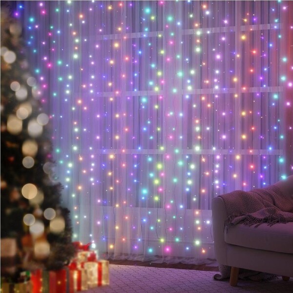 3X6M 960 LED Christmas Lights Curtain Light RGB Remote Jingle Jollys