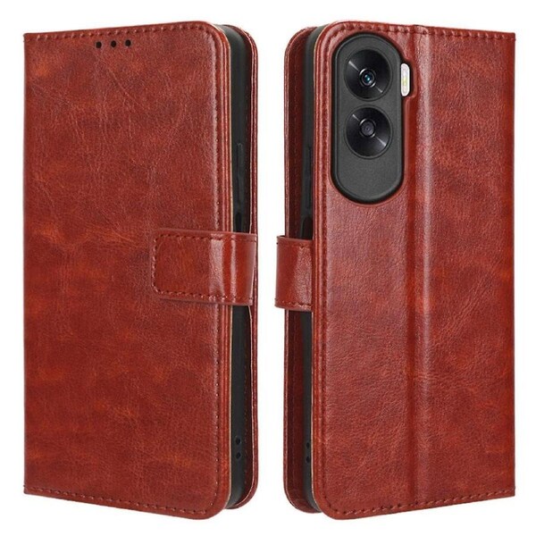 For Honor 90 Lite 5g/x50i 5g Crazy Horse Texture Pu Leather Phone Wallet Case Stand Shockproof Cover