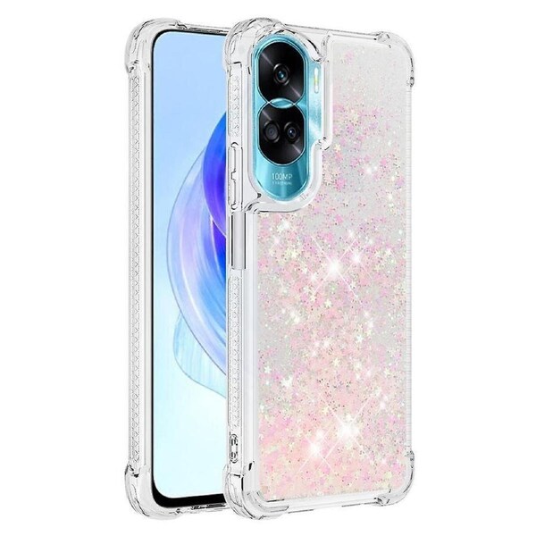 Glitter Phone Case For Honor 90 Lite 5g, Moving Shiny Tpu Cover