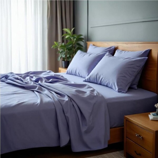 Royal Comfort 2000 Thread Count Bamboo Cooling Sheet Set Ultra Soft Bedding Aqua / Double