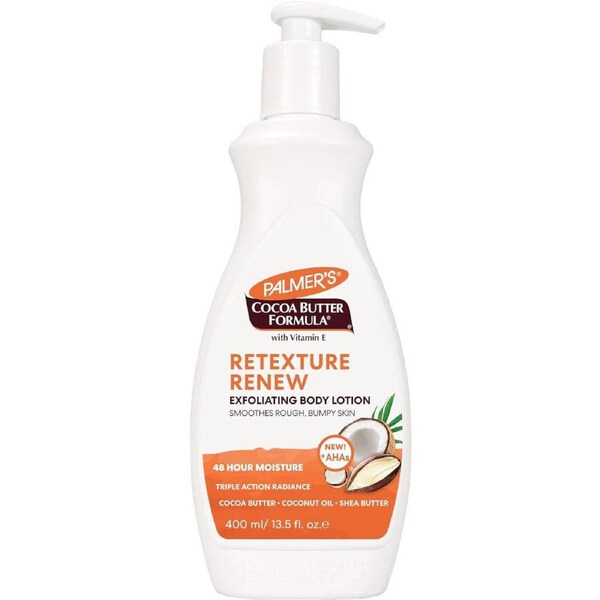 Palmers Cocoa Butter Retexture Renew Exfolitating Body Lotion 400ml