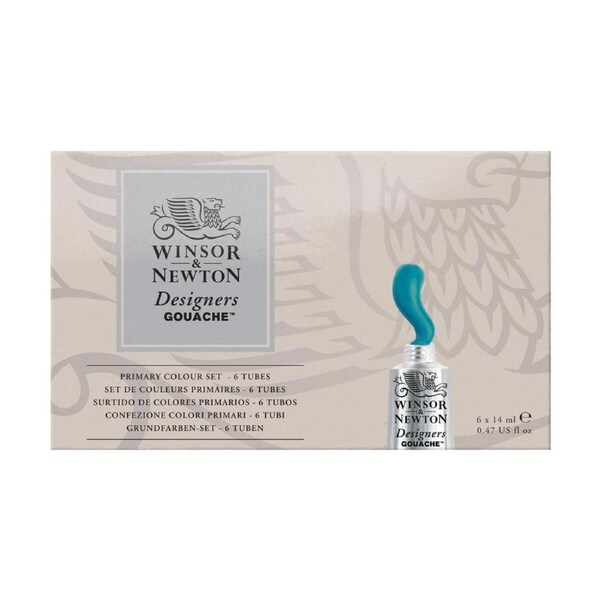 Winsor & Newton 14ml Designers' Gouache Art Colour Primary Colour Sets 137x83mm