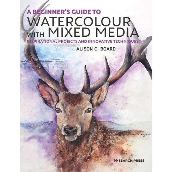 Search Press A Beginner's Guide to WC w/ Mixed Media Paperback Book 144-Pages
