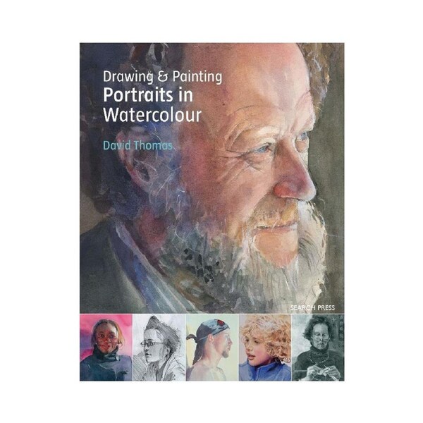 Search Press Drawing & Painting Portraits In Watercolour Paperback Book 128-Pg