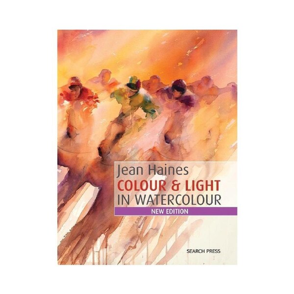 Search Press Jean Haines Colour & Light In Watercolour Paperback Book 128-Pages