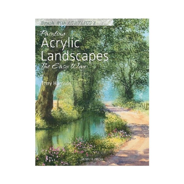 Search Press Painting Acrylic Landscapes The Easy Way Paperback BooK 128-Pg