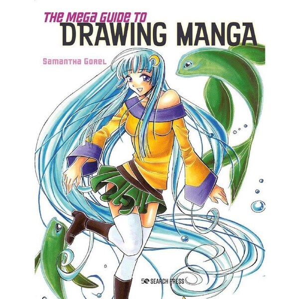 Search Press Mega Guide To Drawing Manga Paperback Learning Book 176-Pages