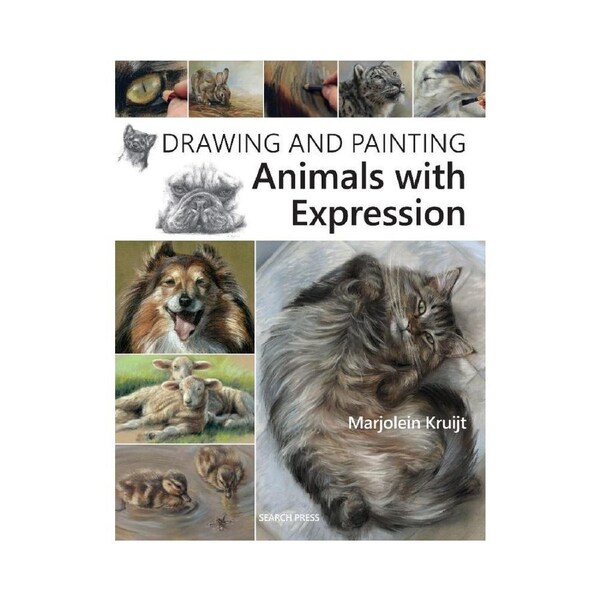 Search Press Drawing And Painting Animals With Expression Paperback Book 144-Pg