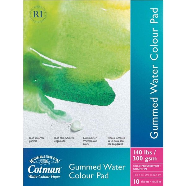 Winsor & Newton A3 Gummed Watercolour Pad 10-Sheet 300gsm Art Drawing Stationery