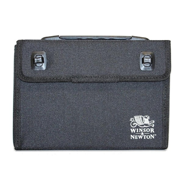 Winsor & Newton Art Marker Storage Carry Case Container Organiser Bag Black