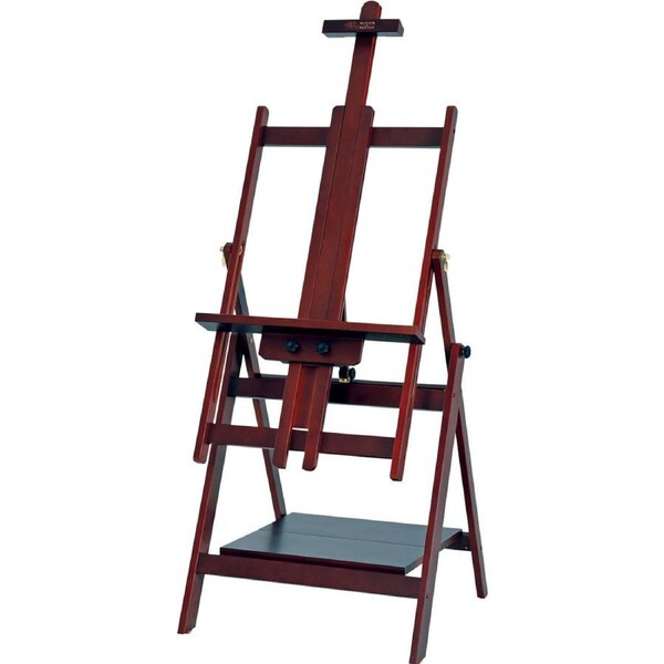 Winsor & Newton Hamilton Beechwood Studio Easel Stand 231x70cm Dark Mahogany