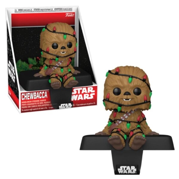 Star Wars Chewbacca Edge-Sitter Stocking Hanger Funko POP! Vinyl