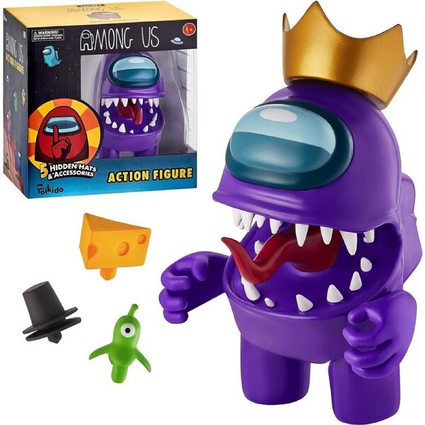 Among Us 5 Hidden Toys Action Figure 1-Pack PurpleAssorted Ages 3+ New Toy Play Gift