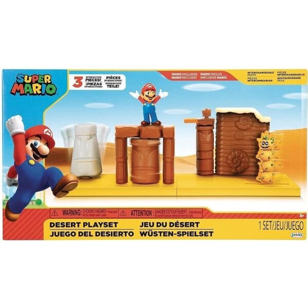 World of Nintendo Pacific World of 2.5 Inch Desert Playset Toy Super Mario Kart