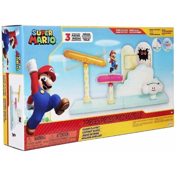 Jakks Pacific World of Nintendo Super Mario Cloud Playset Ages 3+ New Toy Play