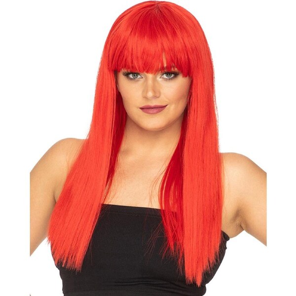 Fashion Deluxe Red Long Wig