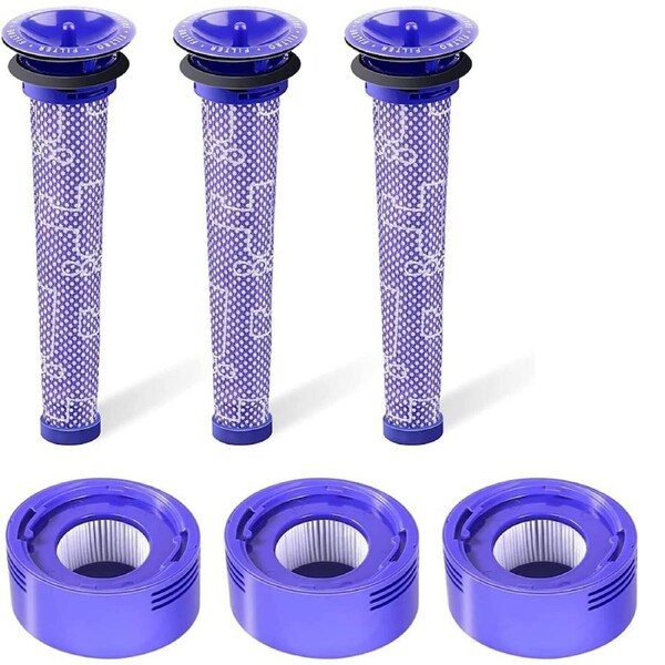 3 X Filter Kits for DYSON V7 (SV11, SV37) & V8 (SV10, SV25) Vacuum Cleaners
