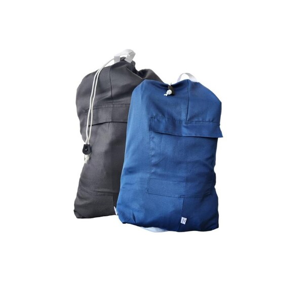 Heavy Duty Commercial Laundry Bag - Black, Navy x 2