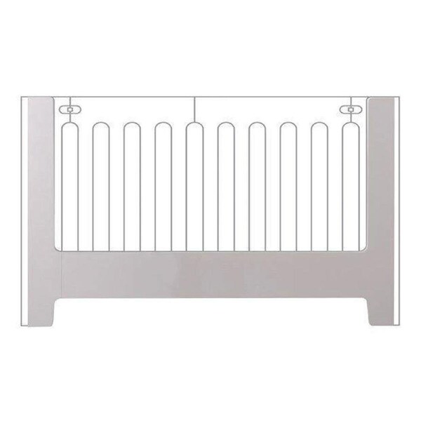 Bloom Alma Papa 120.4cm Wood Bed Rail Guard Baby Safety Protector Coconut White
