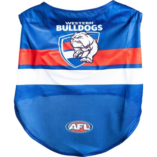 AFL Western Bulldog Costume Pet Dog/Puppy Sports Breathable Jersey Clothing XS