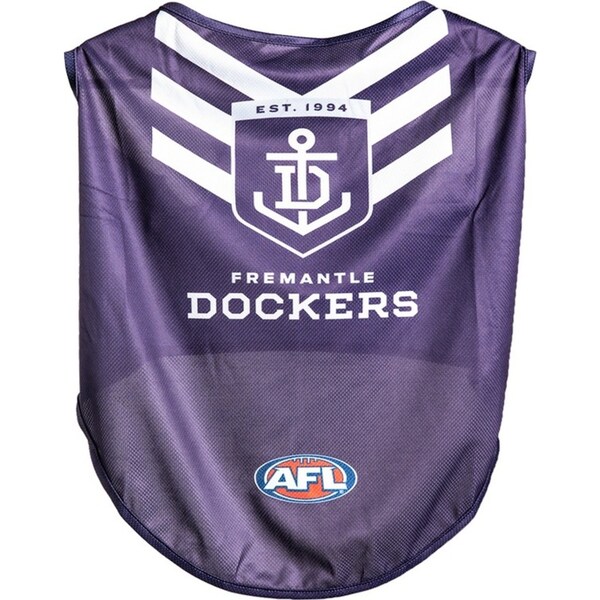 AFL Fremantle Dockers Pet Dog/Puppy Sports Breathable Jersey Clothing/Costume S