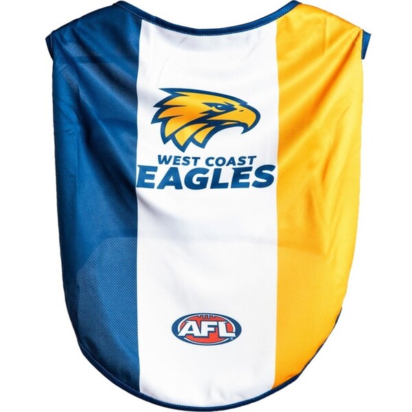 AFL West Coast Eagles Pet Dog/Puppy Sports Breathable Jersey Clothing/Costume L
