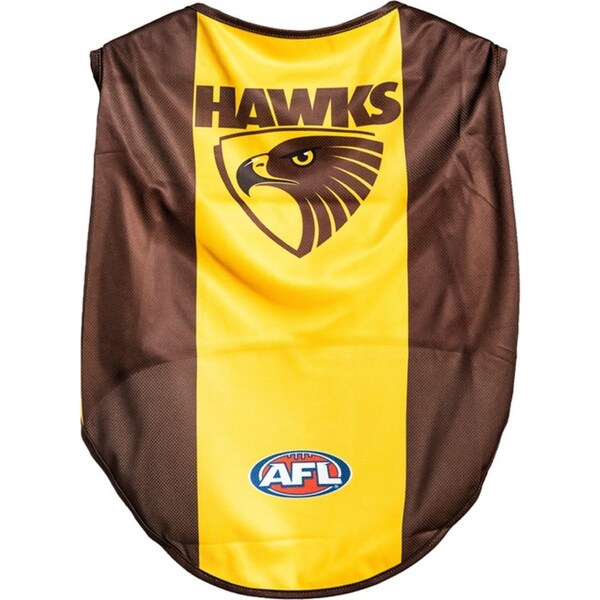 AFL Hawthorn Hawks Pet Dog/Puppy Sports Breathable Jersey Clothing/Costume M
